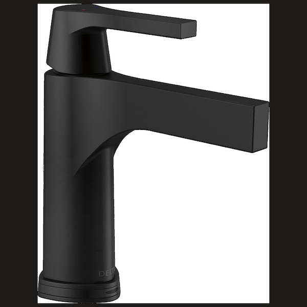 1 or 3-hole 4" installation Hole Single Hole Lavatory Faucet, Matte Black